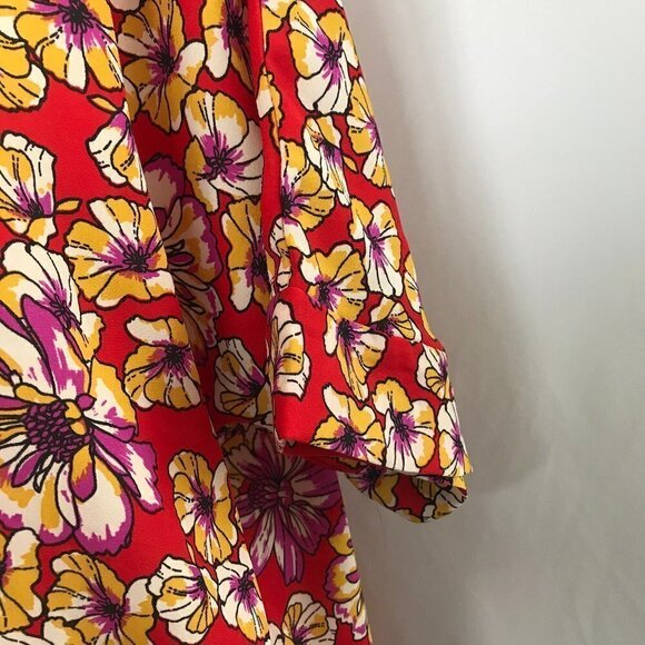Jupee Red/Purple/Yellow Floral Covering. NWT - Picture 5 of 13